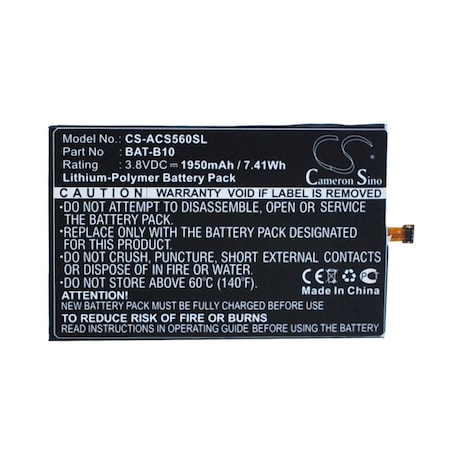 Bsc Preferred Acer Liquid Jade Liquid Jadeplus S55 Mobile Phone Replacement Battery CS-ACS560SL